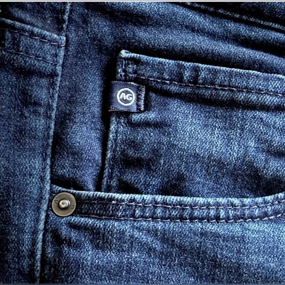 AG Adriano Goldshmied The Stevie Ankle Petite Slim Straight Jeans Blue Size 29P - Picture 11 of 14